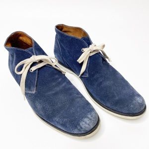 John Varvatos Suede Chukka Boot Blue Mens Size 10